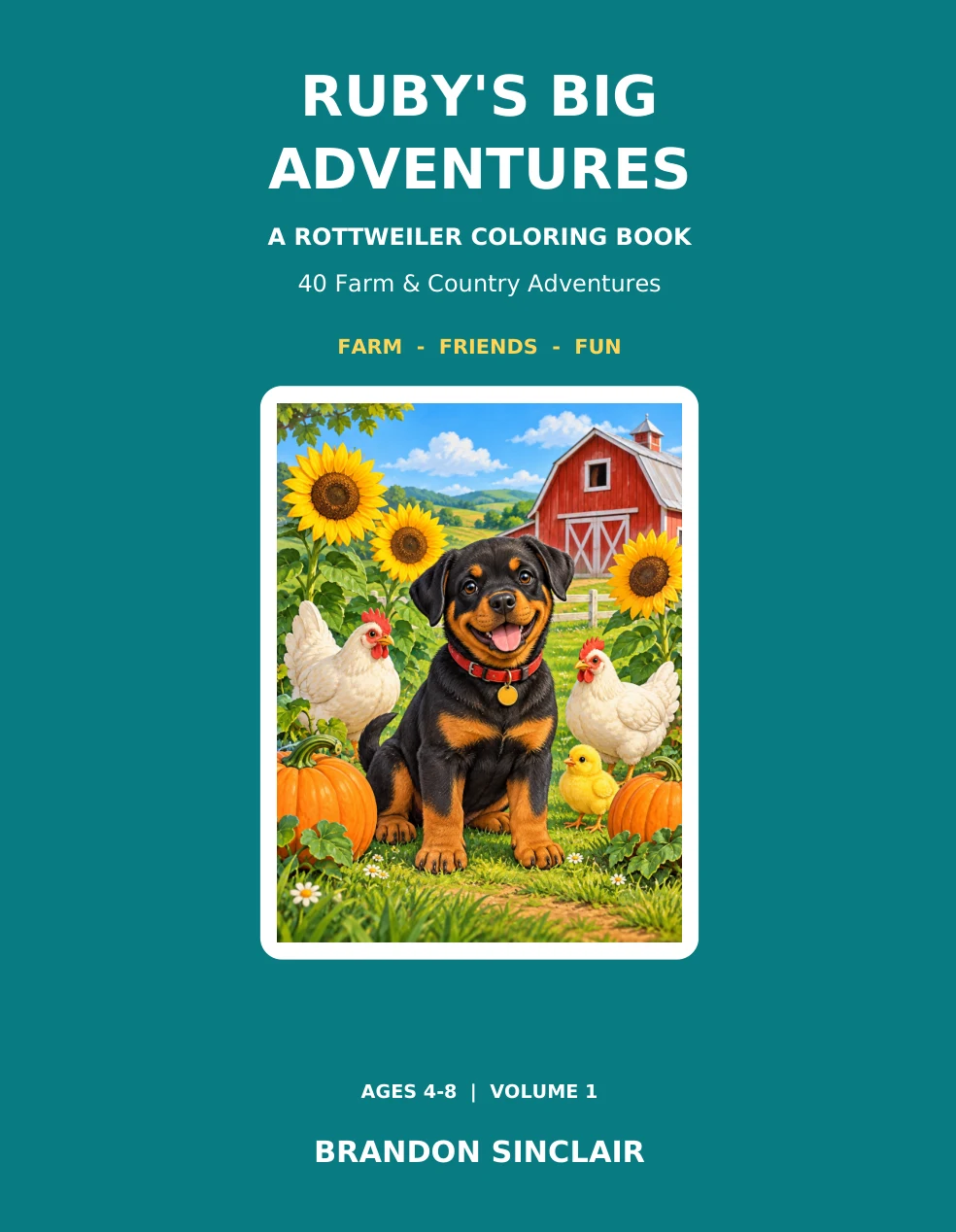 Ruby’s Big Adventures coloring book cover